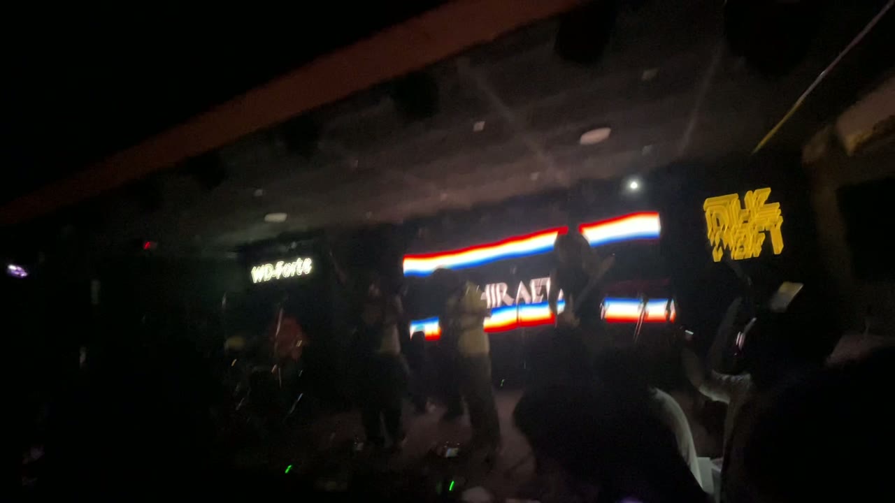 Drum performance on stage
